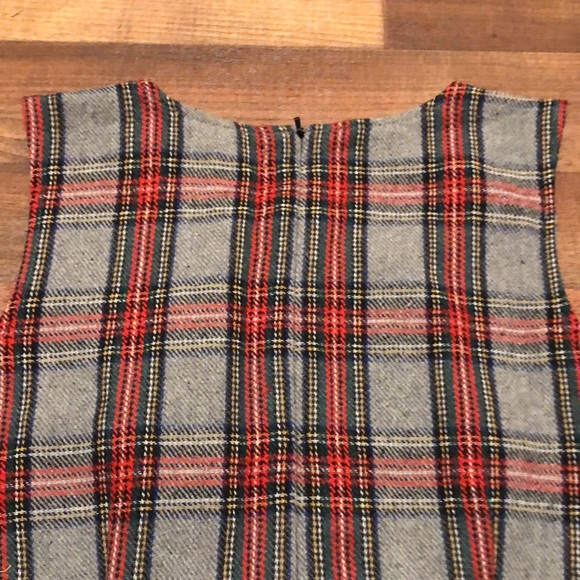 Vintage Mod Plaid Smock Dress - Picture 3 of 3